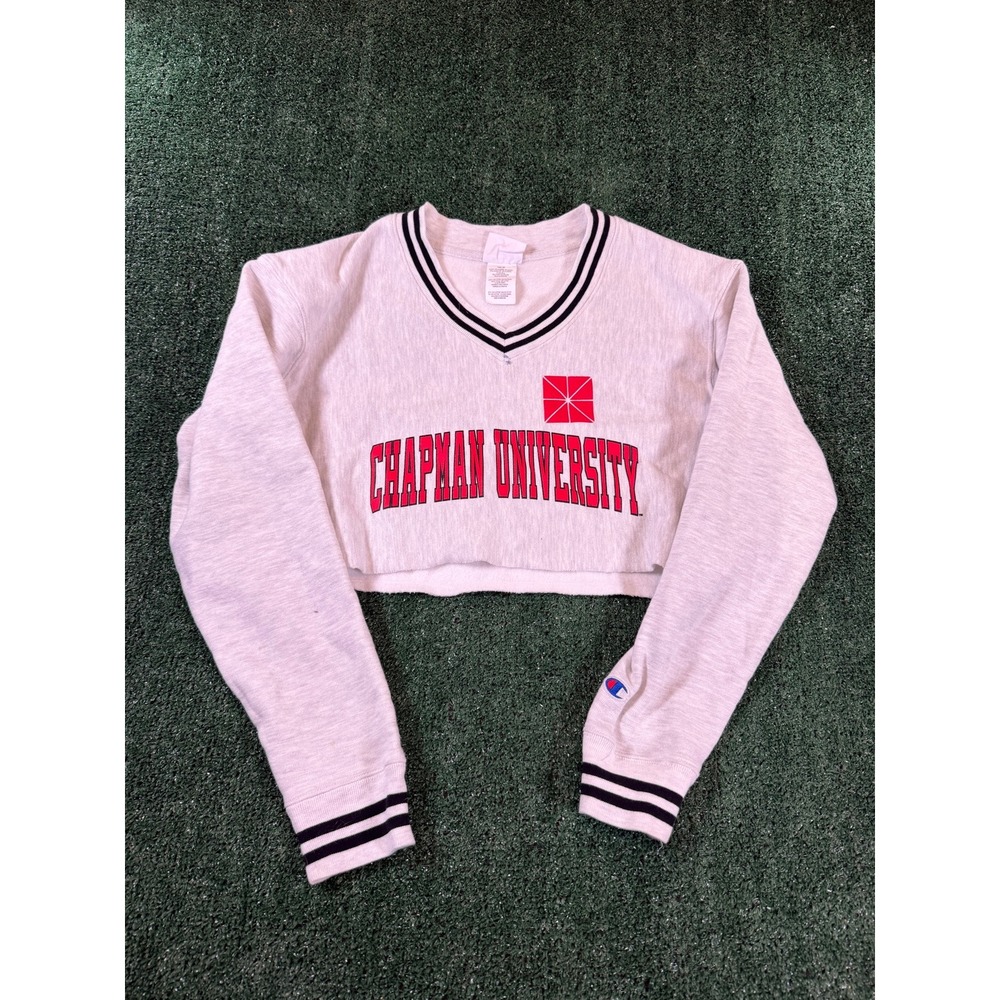 Champion Reverse Weave Chapman University Crop Sweatshirt XS